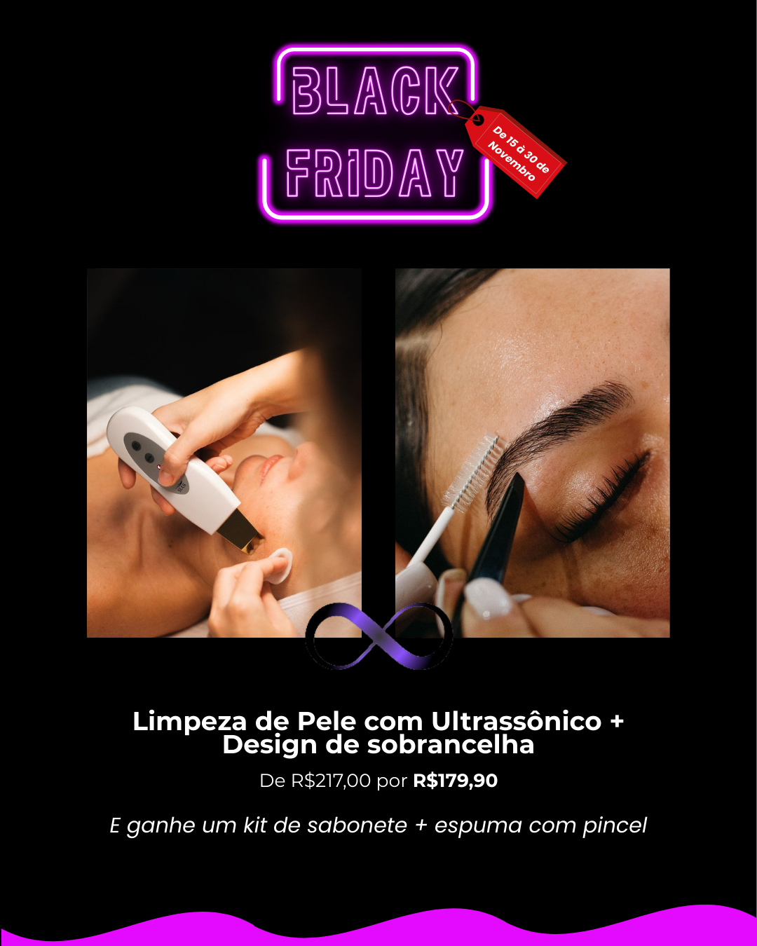 E ganhe um kit de sabonete + espuma com pincel